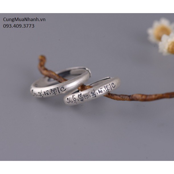 NHẪN KHẮC OM MANI PADME HUM TIẾNG PHẠN - NH251