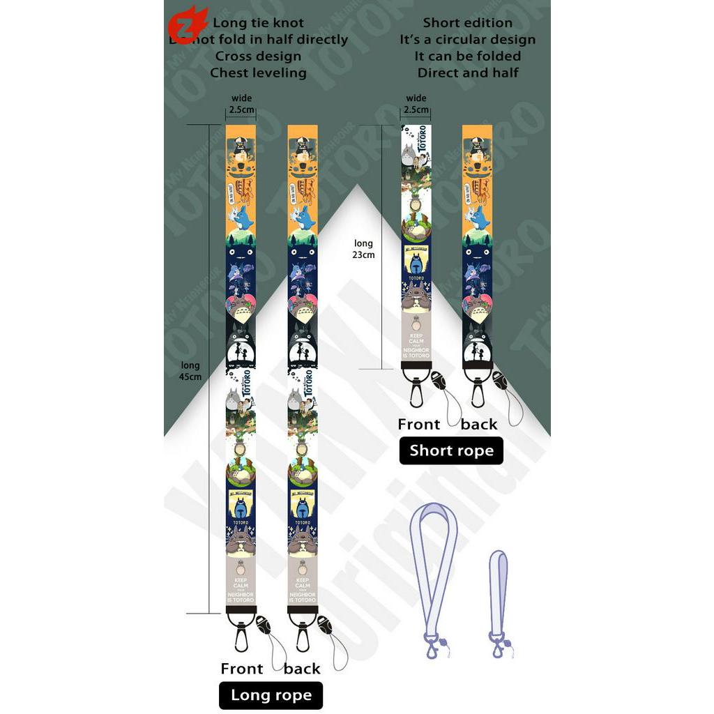 ✨1 Dây Đeo Điện Thoại/ Chìa Khóa In Hình Totoro Đáng Yêu