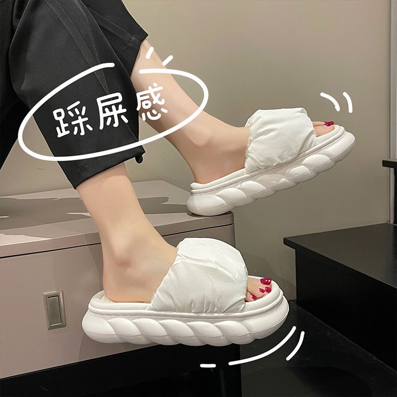Dép Lông Xù Đế Dày Thời Trang Thu Đông Kiểu Mới Dễ Phối Đồ