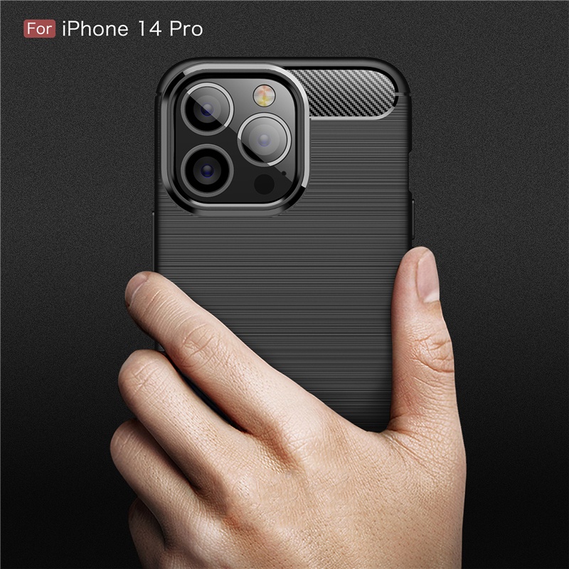 Ốp Điện Thoại Silicon Mềm Siêu Mỏng Sợi Carbon Cho Iphone 14 Pro 14 Max 13 12 11 Pro Max 13 12 Mini Xs Max XR 6 6s 7 8 Plus 5s Se 2020