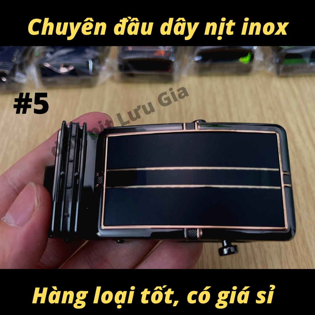 Đầu Dây Nịt Nam Khóa Kéo thắt lưng nam công sở | Hàng Inox Loại 1 Cao Cấp