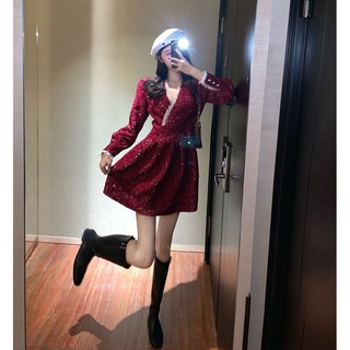 Đầm Blingbling Vạt Chéo