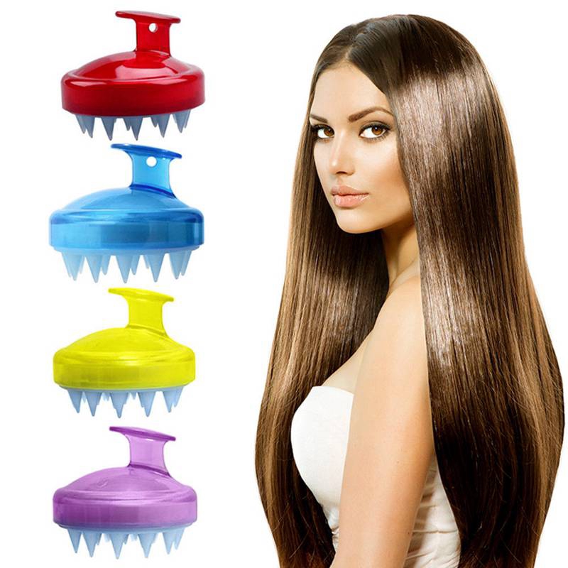 Lược massage da đầu bằng silicon tiện dụng