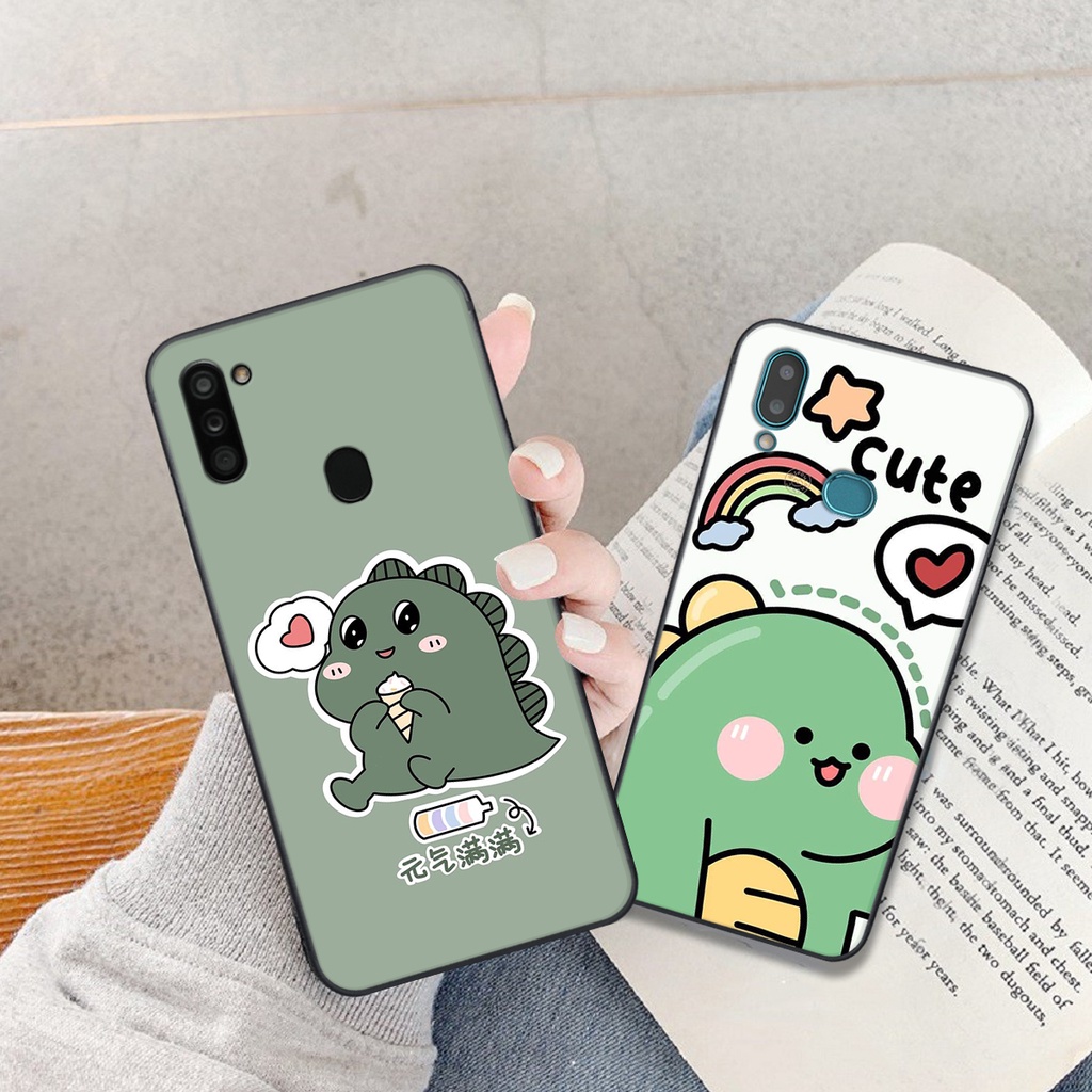 Ốp lưng Samsung Galaxy A10S - A11 in hình khủng long cute