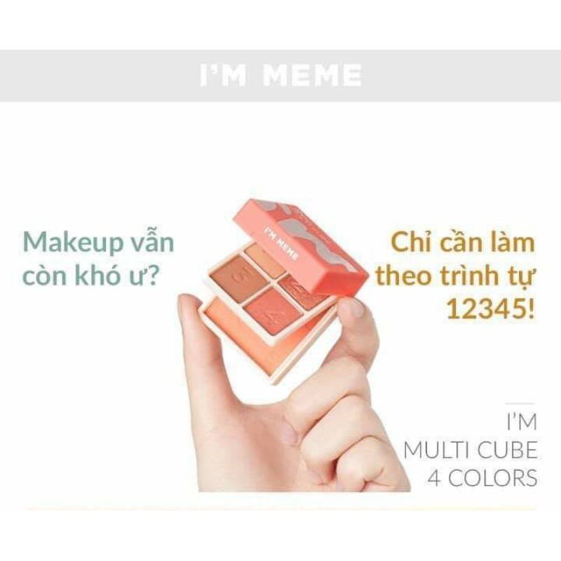 Bảng phấn mắt và má hồng I'm meme I'm Multi cube