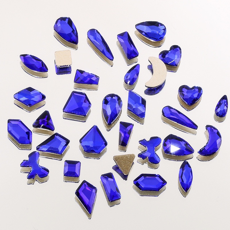 Đá Kim Cương Giả Lấp Lánh Nhiều Màu Đính Móng Tay Nghệ Thuật