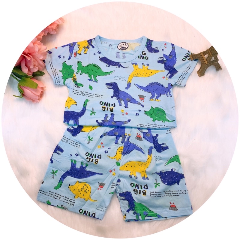 Bộ hình cho bé trai, 100% cotton mềm mại, thoáng mát QT07