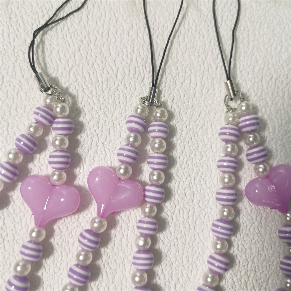 Dây Đeo Điện Thoại Acrylic Chống Thất Lạc Hình Blackpink Jisoo Màu Tím