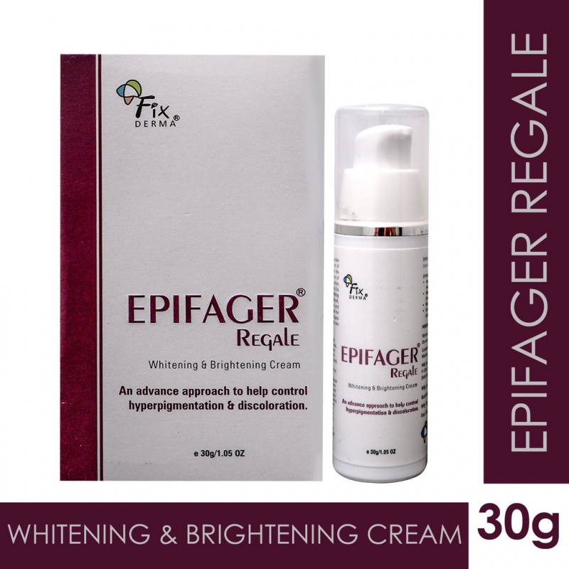 Kem dưỡng da Fixderma Epifager Regale Whitening &amp; Brightening Cream 30g giúp làm trắng sáng và đồng nhất màu da