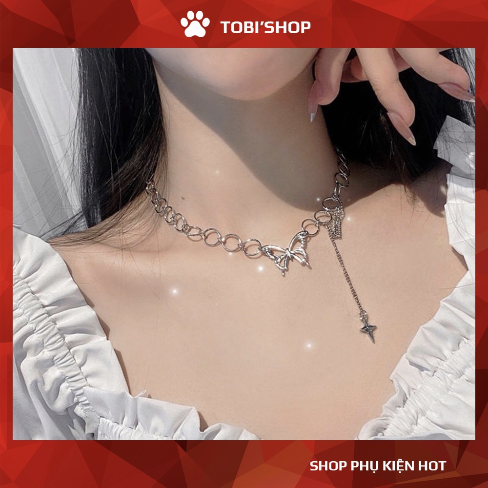 Dây Chuyền Bướm Vòng Bướm Chocker Bươm Bướm Xinh Xắn Gợi Cảm Trẻ Trung Giá Rẻ HOT TB125 - TOBI'SHOP