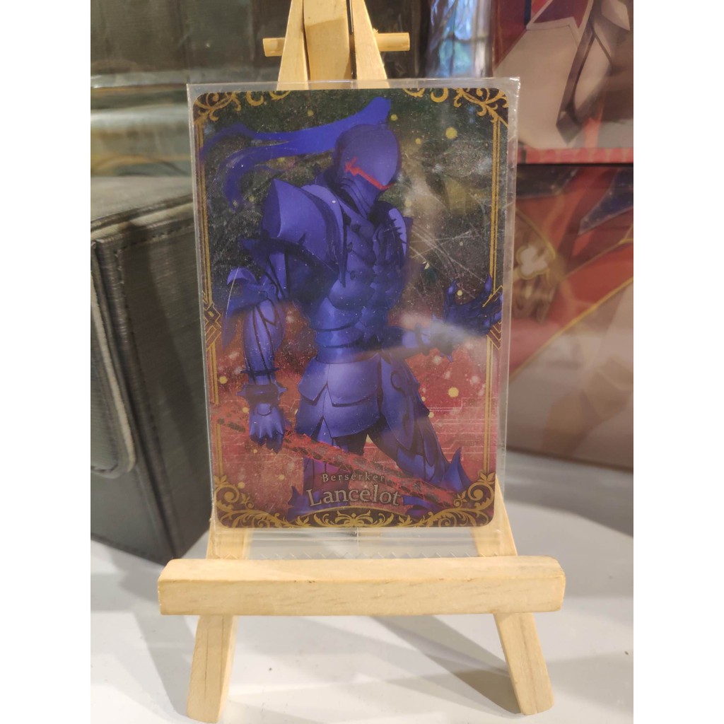 Thẻ bài sưu tầm bánh xốp Fate Grand Order FGO Lancelot R - Rare - Tặng bọc bài nhựa bảo quản