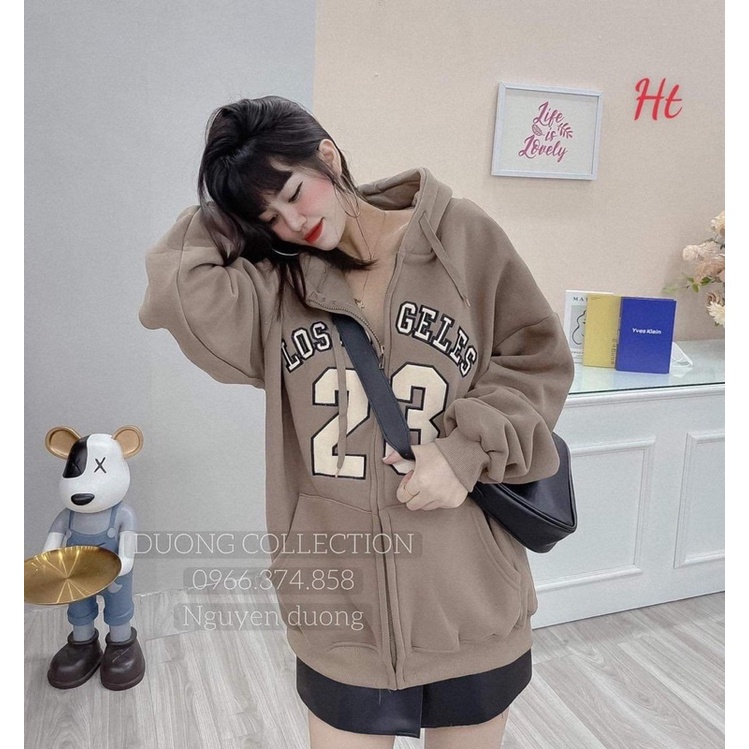 Áo khoá nỉ cooton LOS 23 HT12