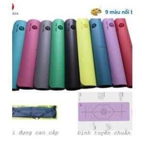 Thảm tập Yoga 2 lớp nhập khẩu Đài Loan thiết kế hai mặt trước sau