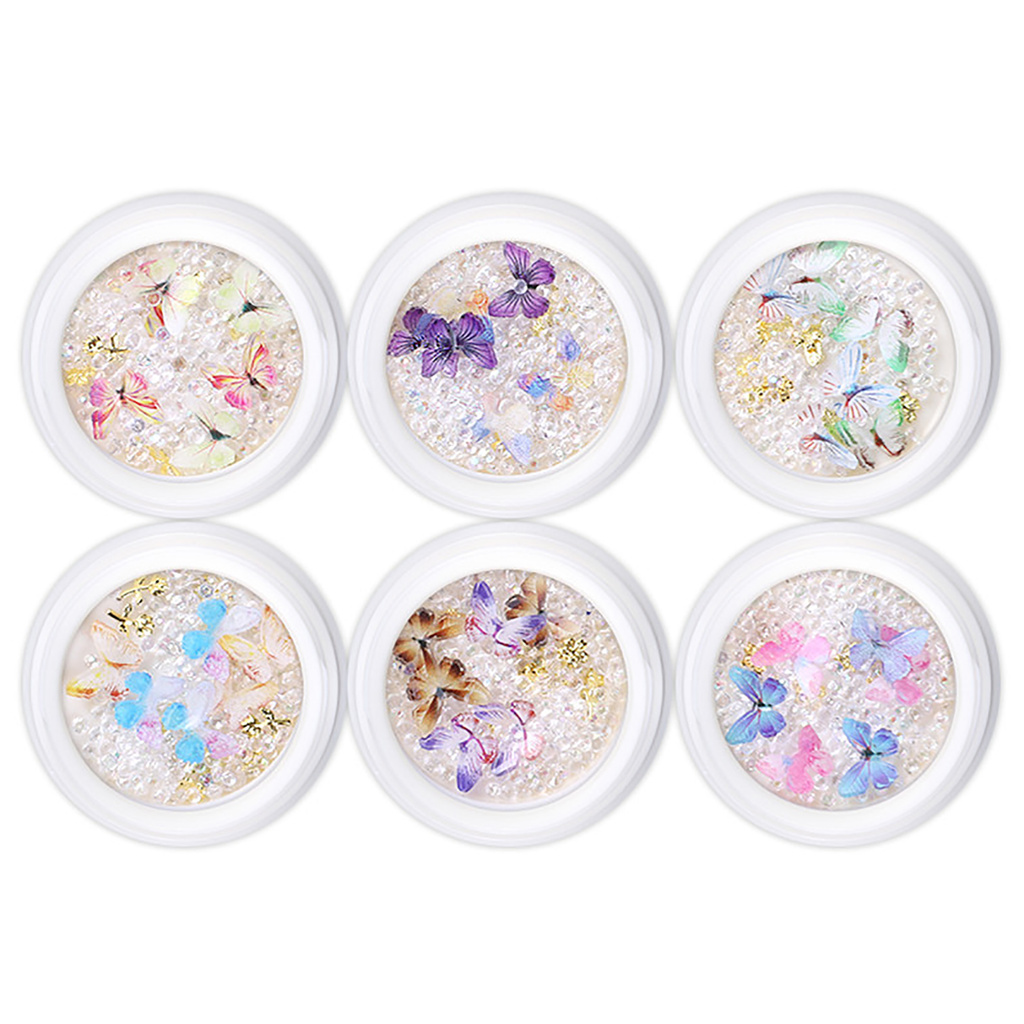 [Hàng mới về] Hộp Phụ Kiện Trang Trí Móng Tay Nghệ Thuật Cho Nữ