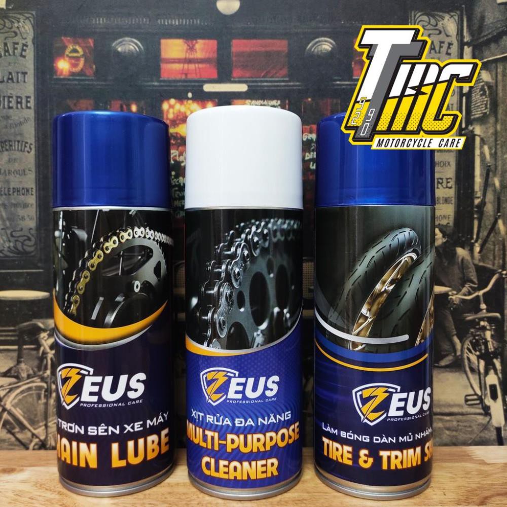 Bộ SP Dưỡng sên, Vệ sinh sên, Bóng vỏ và dàn nhựa ZEUS