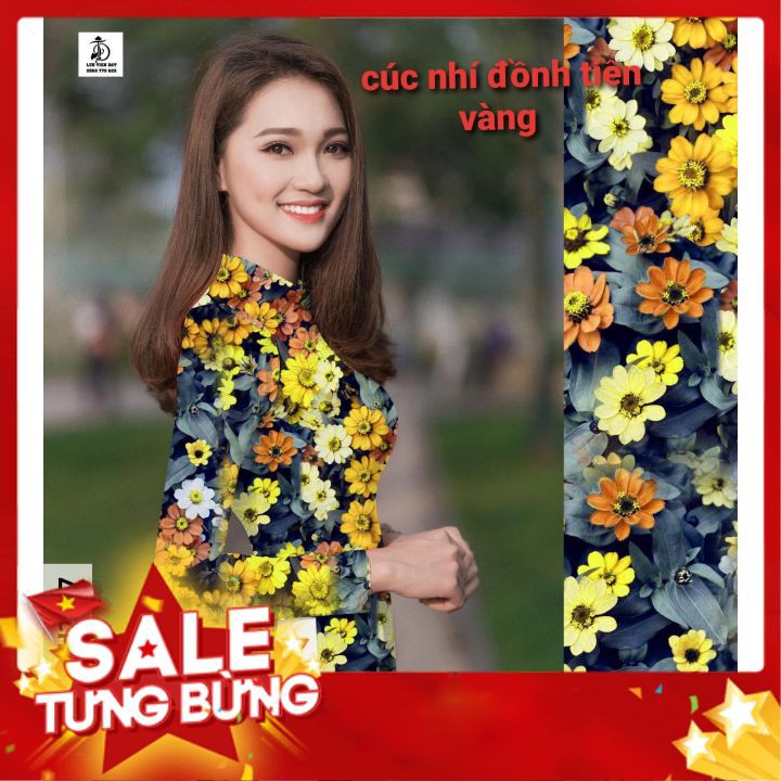 [FREESHIP] ÁO DÀI 3D HOA TO NHIỀU MÀU- ÁO DÀI TRUYỀN THỐNG