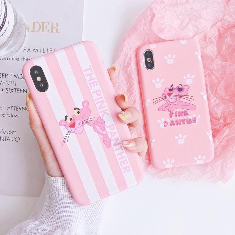 [ IPHONE ] Ốp Lưng Silicon PinkPanther - B100