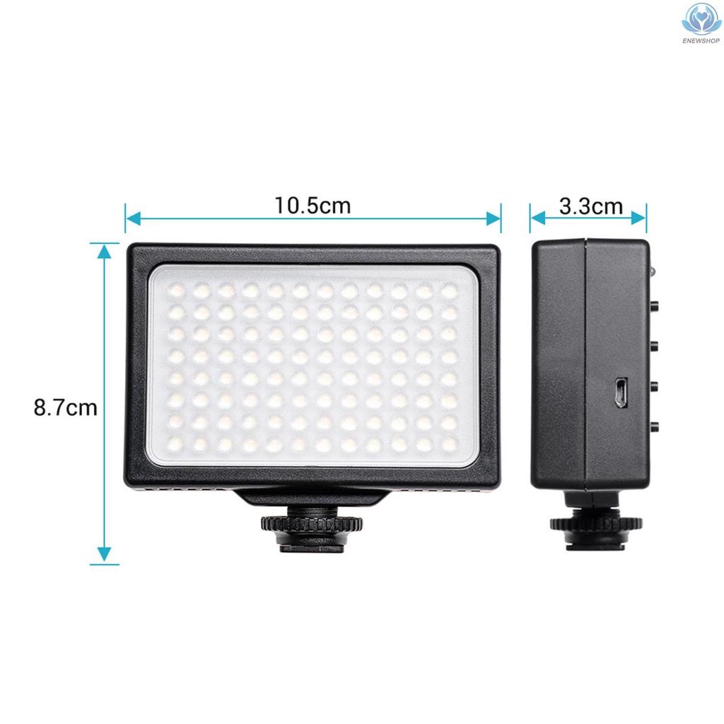 Bảng Đèn Led 3200k-5600k 1 / 4 Inch Có Thể Điều Chỉnh Độ Sáng Kèm Phụ Kiện