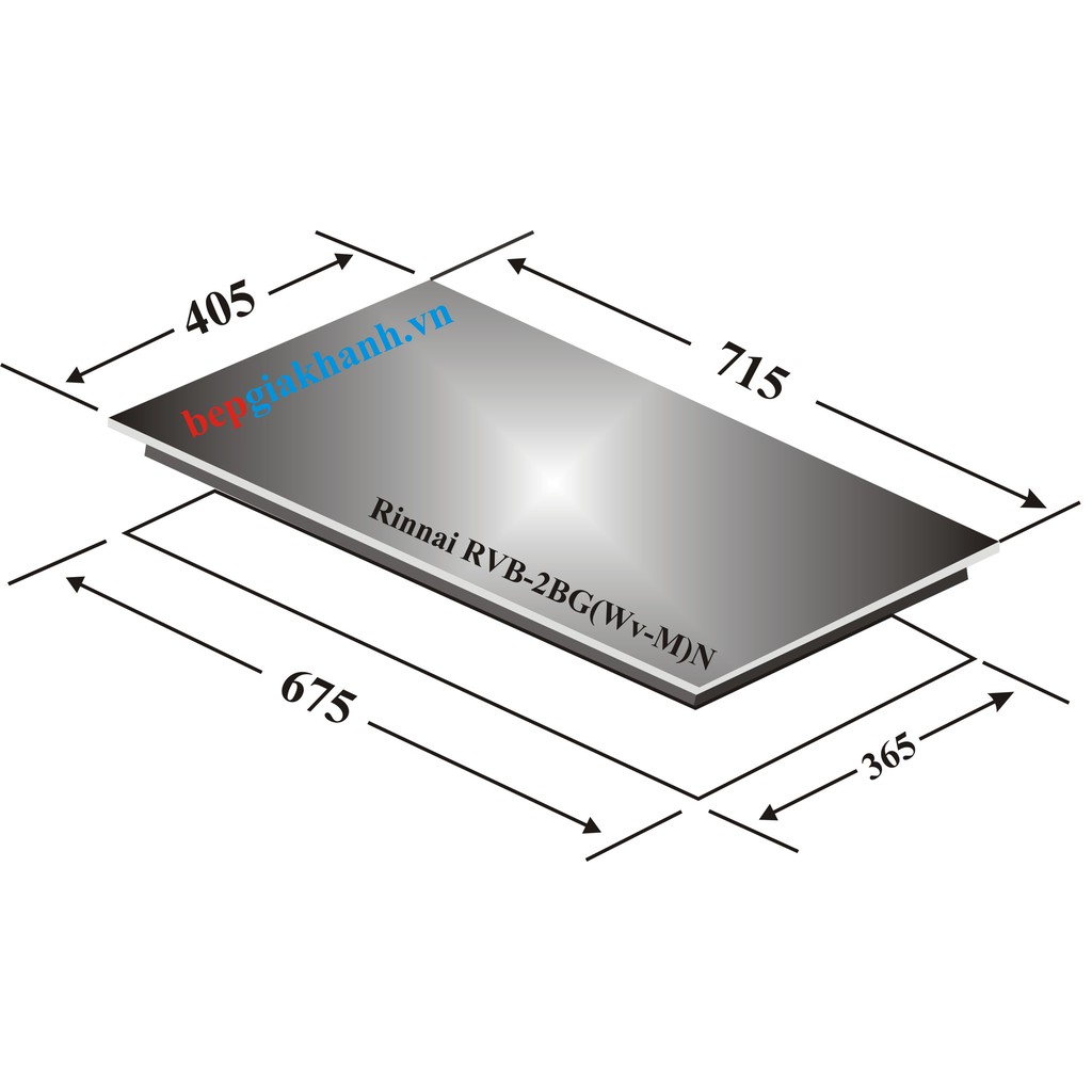 Bếp gas âm Rinnai RVB-2BG(Wv-M)N sản xuất tại Việt Nam