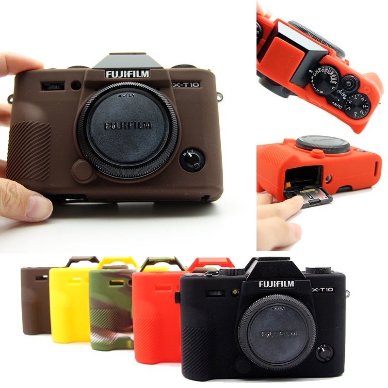 TA Camera: Vỏ cao su - Cover máy ảnh Fujifilm XT10/XT20 (màu đen/màu coffee)
