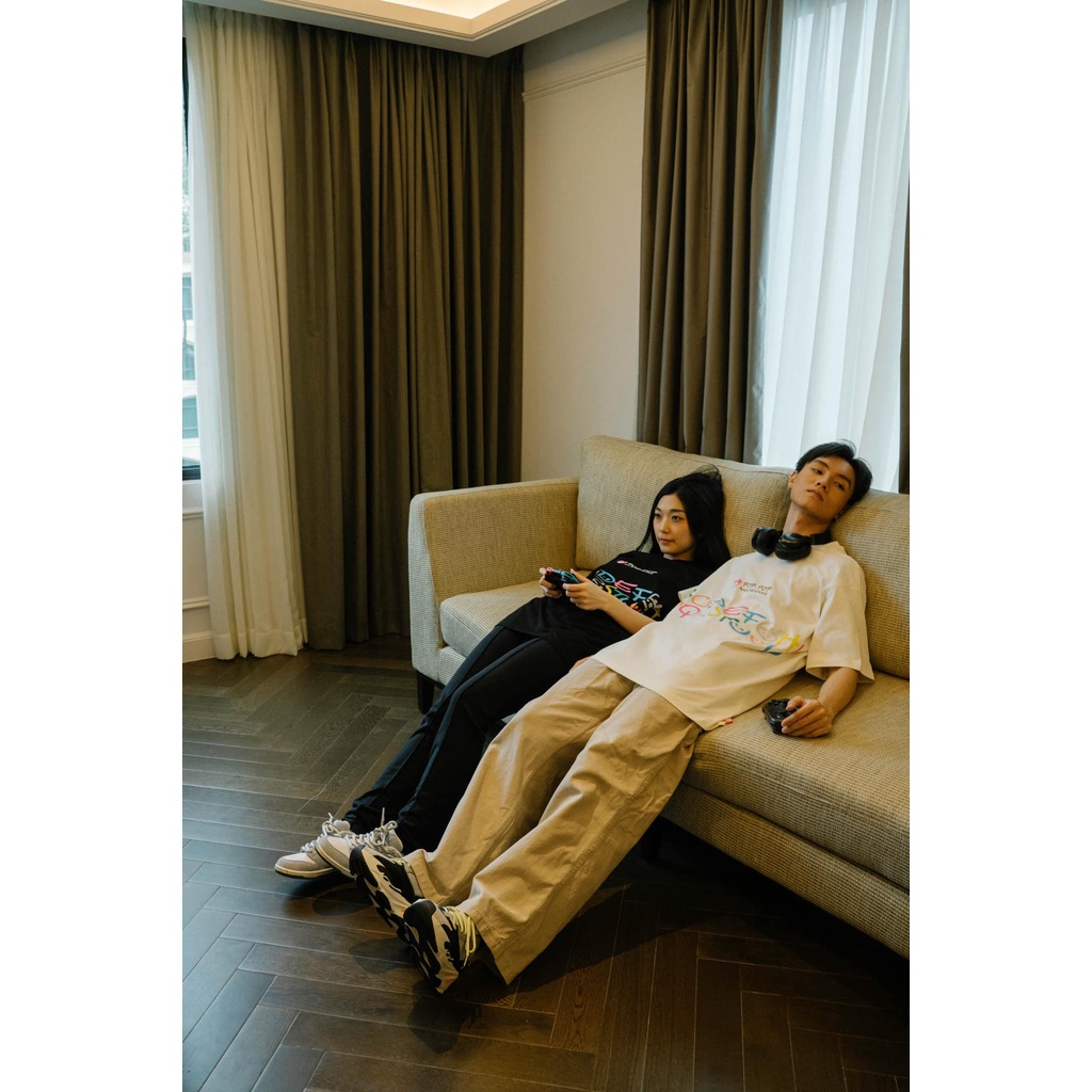 Áo thun POPPOP RAINBOW ALPHABET TEE