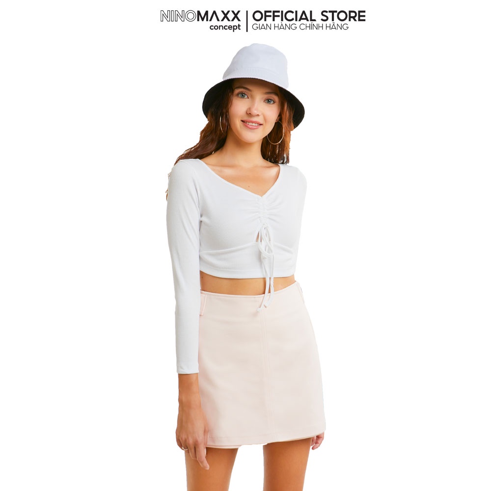 SWEET SIXTEEN Áo thun croptop thời trang nữ tay dài 2103052