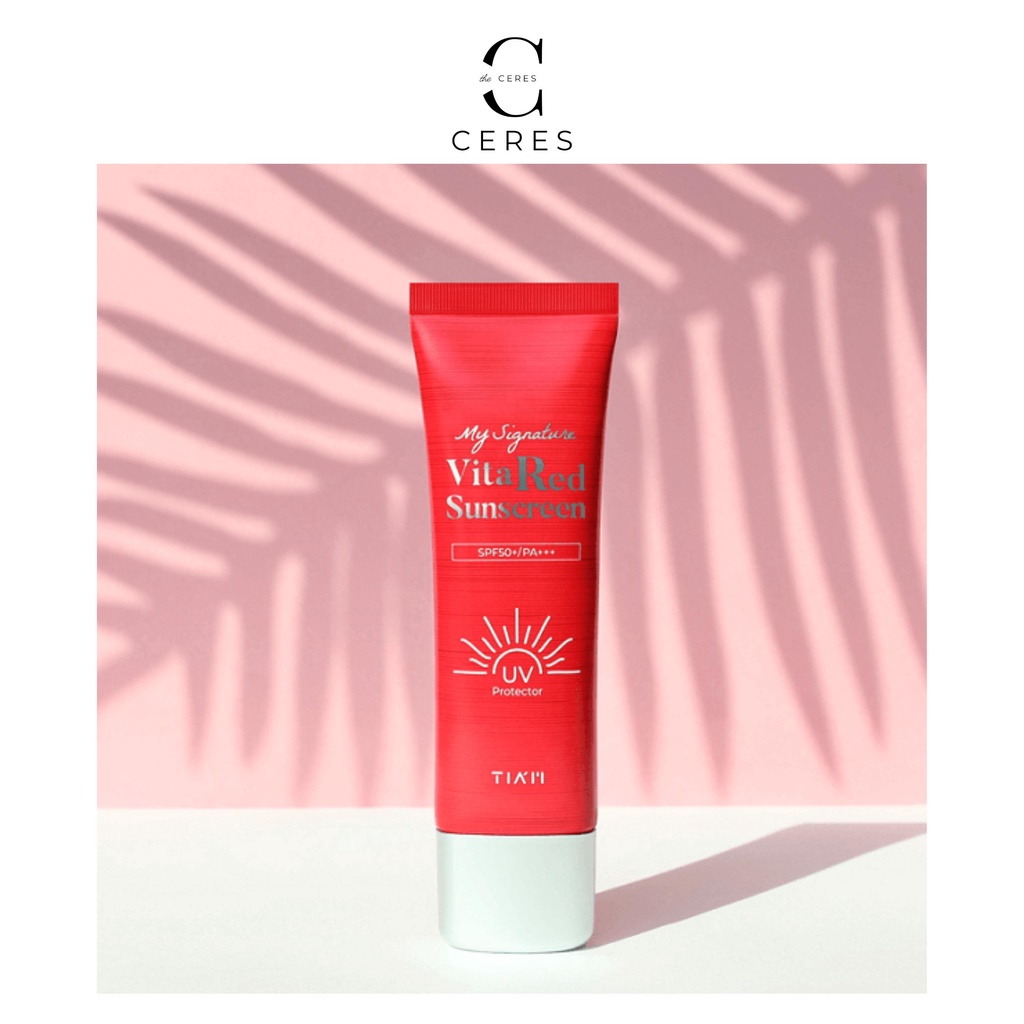 Kem Chống Nắng Dưỡng Trắng Tia'm My Signature Vita Red Sunscreen Với SPF 50/PA+++ 50ml