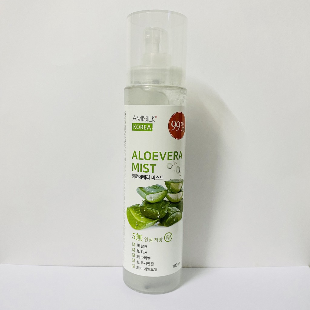 Xịt khoáng lô hội Amisilk Aloevera Mist 99% | BigBuy360 - bigbuy360.vn