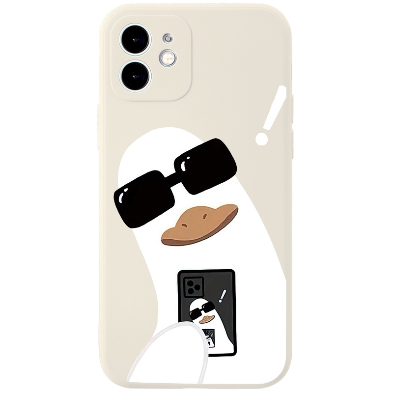 Ốp điện thoại JURSUE hoạt hình cặp đôi dễ thương đẹp độc lạ mềm Cho iPhone 13 12 11 Pro Max SE 2020 X XR XS 8 7 ip 6S 6 Plus XYH646