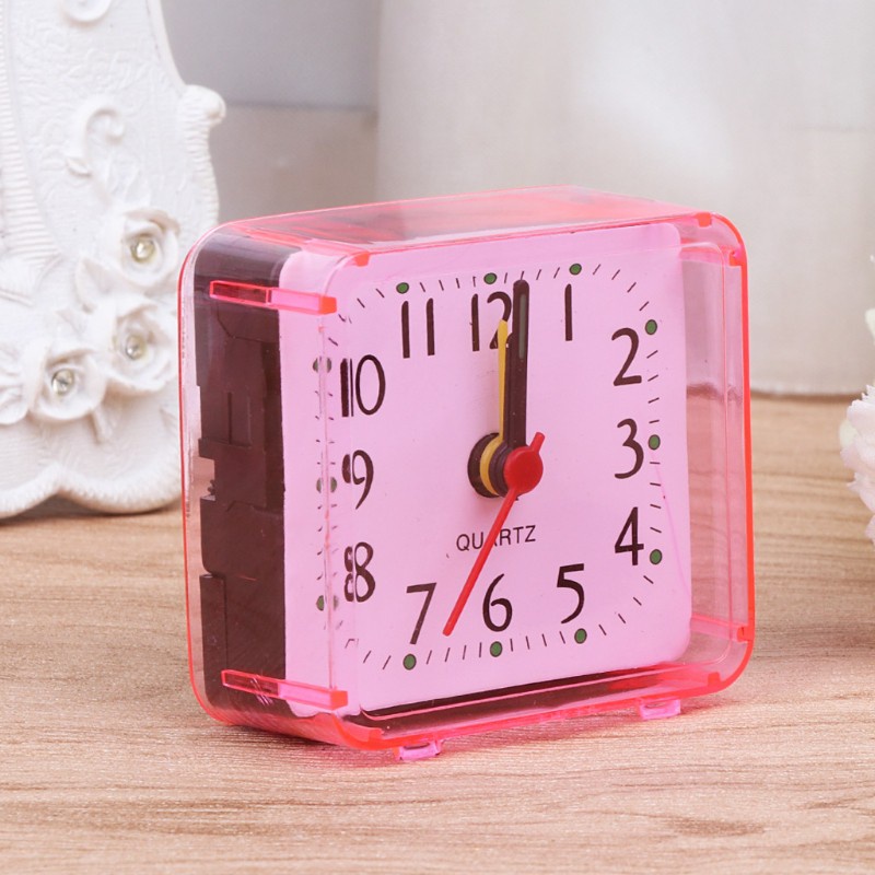 Đồng hồ báo thức để bàn hình vuông bằng nhựa chất lượng cao