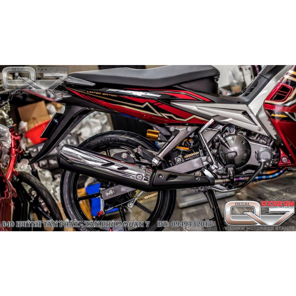 TEM RỜI EXCITER 2010 ĐỎ ĐEN