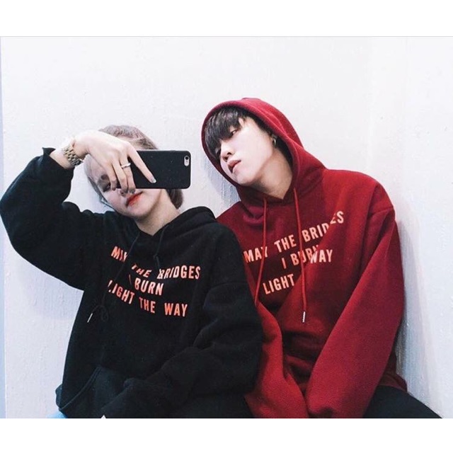 Hoodie cặp in chữ 130k/1c (MS 03) | BigBuy360 - bigbuy360.vn