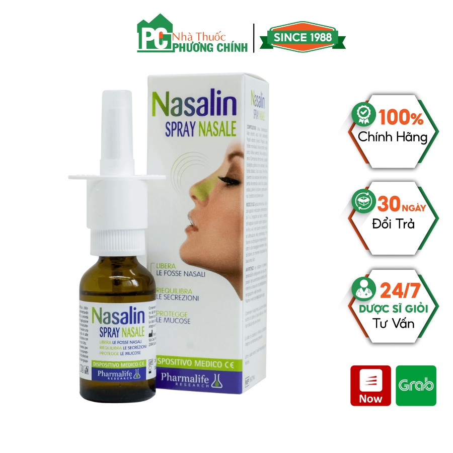 Dung Dịch Xịt Mũi Fitobimbi Nasalin Spray Nasale Giúp Làm Sạch Mũi, Giảm Tiết Dịch, Bảo Vệ Niêm Mạc Mũi (Chai 20ml)