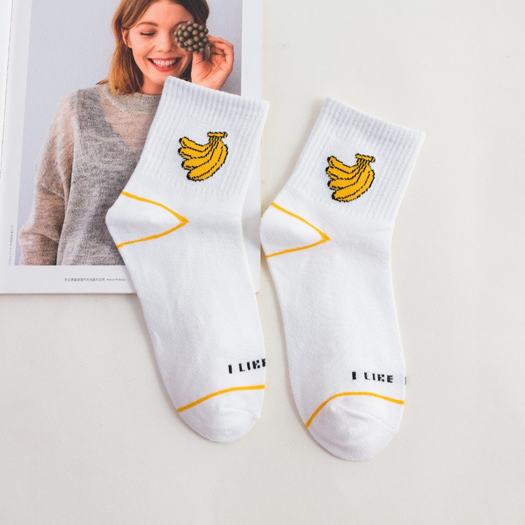 Tất Cotton Họa Tiết Khủng Long Phong Cách Harajuku Thời Trang Cho Nữ