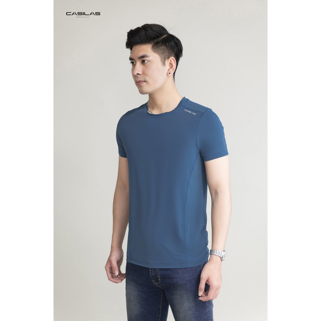 Áo thun nam cổ tròn CASILAS,Áo thun nam tay ngắn cổ tròn vải coolmax cao cấp, chuẩn form, xuất xịn T2008