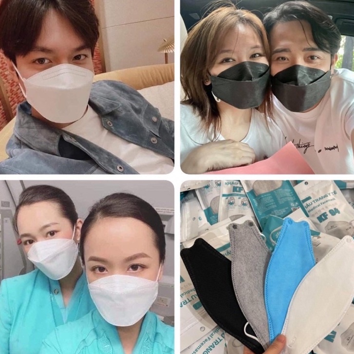 Túi 10 chiếc Khẩu trang KF94 4D Hàn Quốc chống bụi mịn và kháng khuẩn Samia