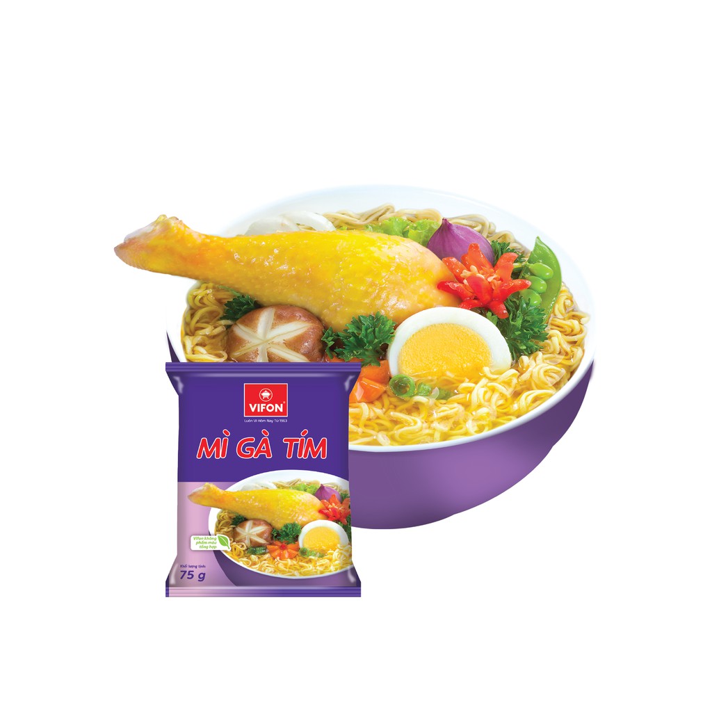 Thùng 30 Gói Mì Gà Tím VIFON 75g/Gói | BigBuy360 - bigbuy360.vn
