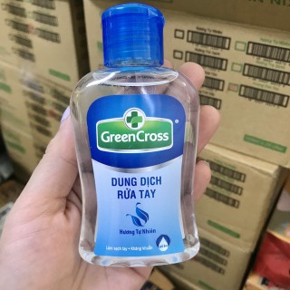 Dung dịch rửa tay khô Green Cross dung tích 100ml/chai-Hương Trà Xanh-Dưa Táo-Tự Nhiên