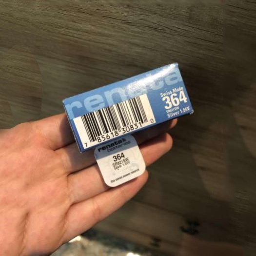 Pin Đồng Hồ Renata SR621SW 364 - Vỉ 1 Viên Hàng Chính Hãng
