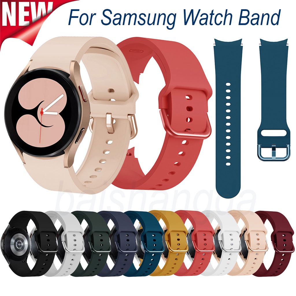 Dây đeo silicon cho đồng hồ thông minh Samsung Galaxy Watch 4 40/40mm 4 Classic 42/46mm