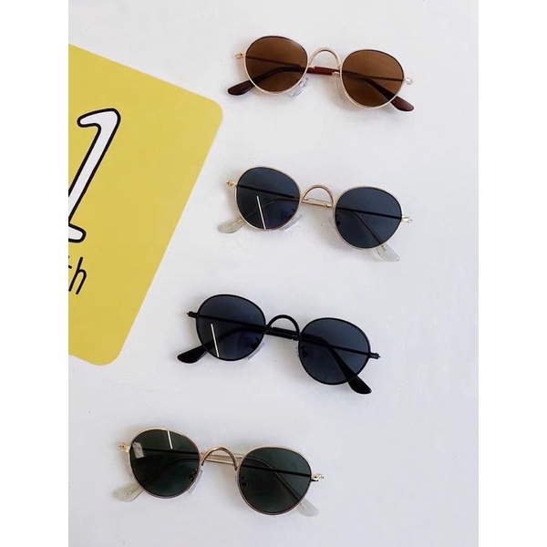 Kính Mát Thời Trang Trẻ Em , Kính Mát Mắt Cho Bé Từ 1 Tuổi Đến 8 Tuổi, Kính Tròn Chống Tia UV400 Bảo Vệ Mắt Trẻ Em