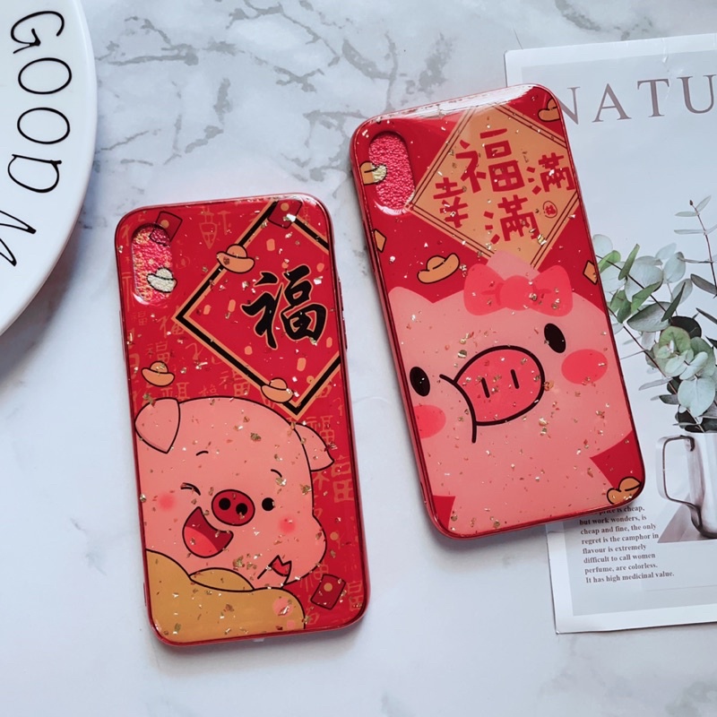 [XẢ KHO]Ốp iphone X/Xs Viền Nhựa Dẻo Hình Tết May Mắn