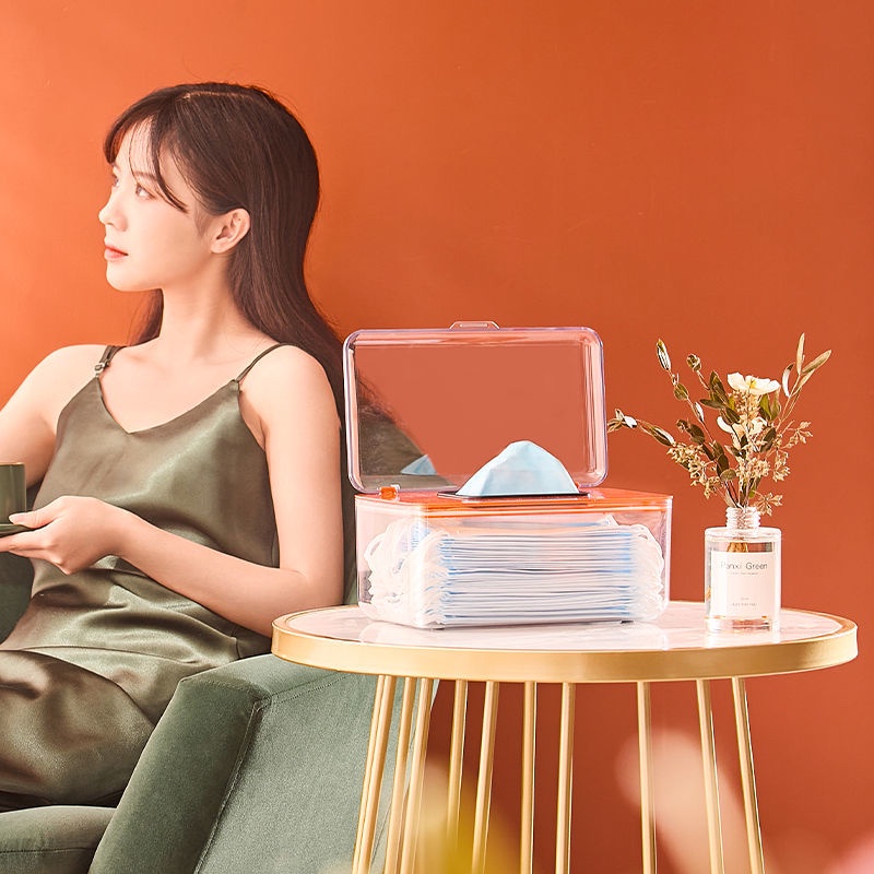 Hộp Đựng Khăn Giấy Ướt Chống Bụi Có Nắp Đậy Tiện Dụng