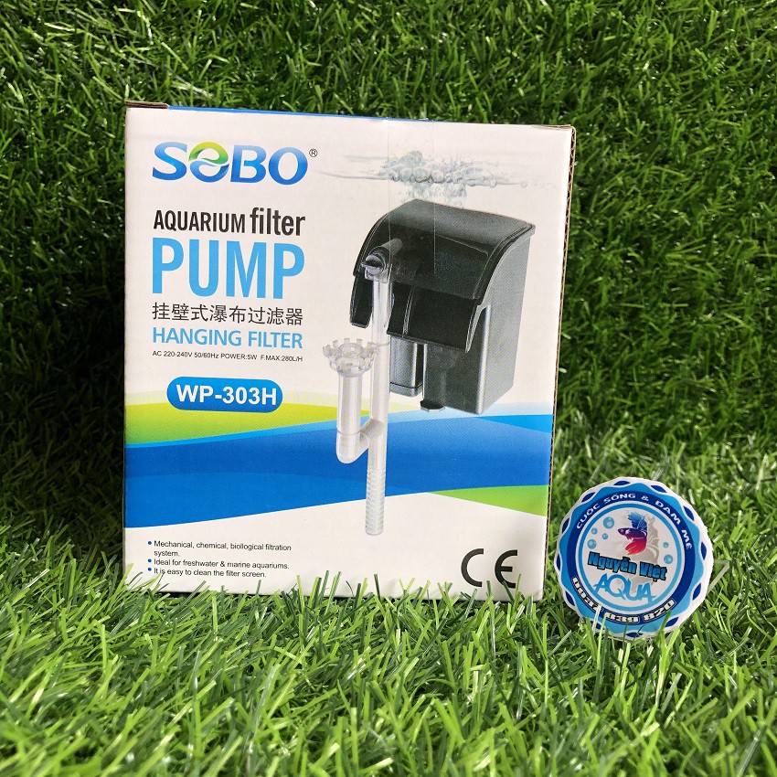 Lọc thác cho hồ cá, hồ thủy sinh Mini - Sobo WP-303H