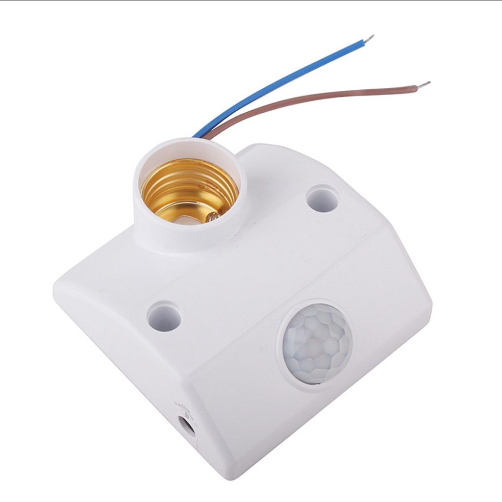 Đuôi đèn cảm ứng hồng ngoại Suneco, Cảm biến chuyển động tự động bật đèn khi có người đi qua, Bảo hành 06 tháng