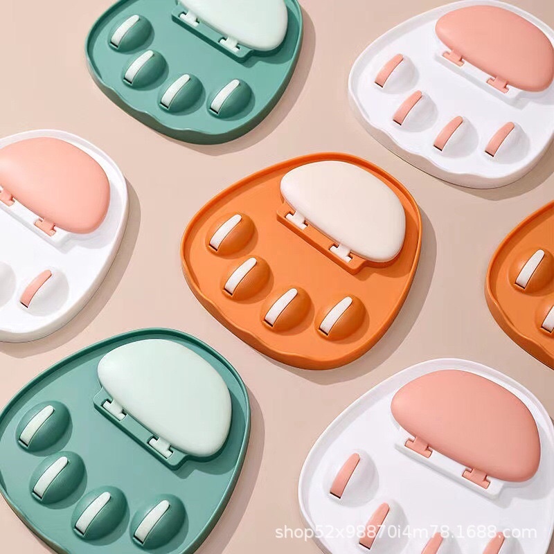 Giá để nắp nồi -gắn tường hình chân mèo đa năng tiện dụng cho nhà bếp Giá để đũa , muỗng , vung xoong tiện lợi nhà bếp