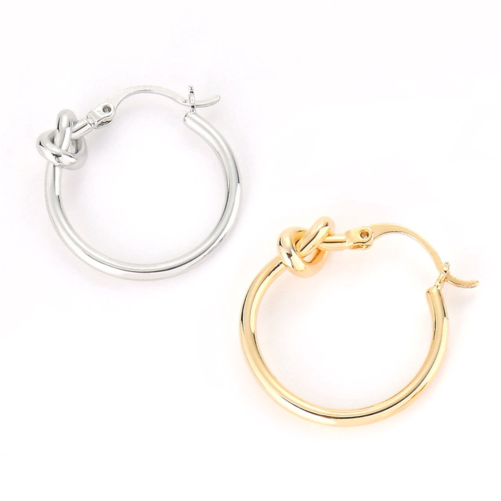 Khuyên Tai Nữ Trang Dáng Tròn Phong Cách Retro COD