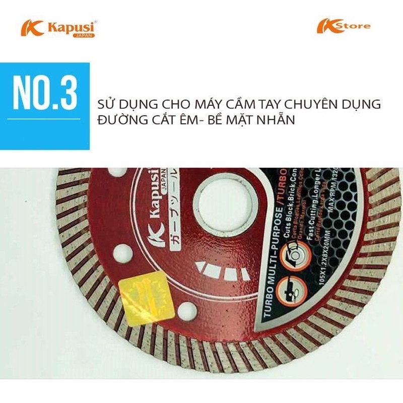 Đá cắt đa năng kapusi japan , đá cắt sắt,thép,inox,gạch men ,bê tông