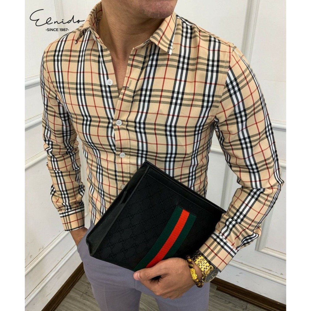 Áo sơ mi nam cổ bẻ họa tiết kẻ phong cách thời trang Hàn Quốc JKT FASHION | BigBuy360 - bigbuy360.vn