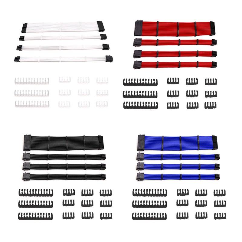 1 Bộ Bo Mạch Chủ Cung Cấp Nguồn Điện PC Dây Cáp 12 99in 24P 8P Thẻ Đồ Họa